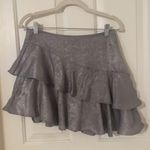 c'isa Angled Flowy Metallic Skirt Photo 0