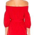 Tularosa Maida Red Off Shoulder Ruffle Mini Dress size XS Photo 1