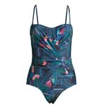 Nicole Miller New. tropical one piece. Small. Retails $99 Photo 13