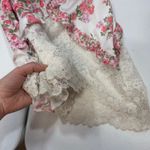 For Love and Lemons Rosalyn floral slip Maxi Dress Size Small Pink Photo 4