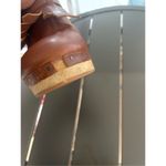 Madewell Kitlie Fringe Wood Heel Clogs Wedge Brown Size 10 Photo 6