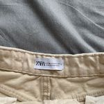 ZARA Straight Leg Cream Jeans Photo 1