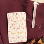 Free People ‎ Morning Light Mini Dress Long Sleeve Floral Satin Purple Size 0 New Photo 7