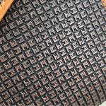 Vintage TED LAPIDUS Paris Embossed Leather Monogram Envelope Clutch Bag 8”X12” Black Photo 13