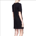 J.Crew  Wool Gold Zip Pocket Shift Dress Black Size 6 Photo 1
