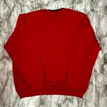 Merry Christmas Tree Embroidered Appliqué Santa Bears Women Sz L Red Sweatshirt Size L Photo 6