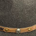 C.C. wide brim felt hat black with brown band Photo 4