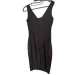 Ark & Co. Tan V-Neck Bodycon Mini Dress Photo 2