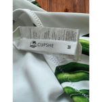 Cupshe  Palm Frond Leafy Bikini Bottom High Waist Size M NWOT Swimsuit Bottom Photo 3