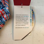 TYR Womens Quake Brooke Bikini Top Strappy Geometric Blue Orange S 4/6 Photo 2