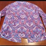 Talbots  Floral Patterned long sleeve Button Up Shirt is a size 14. Photo 4