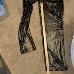 Joie  Coated Metallic Gold Wide Leg Dress Pants Size 6 Trousers‎ Metallic Photo 9