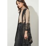 Ming Wang Abstract Jacquard Longline Belted Knit Jacket Size XL Photo 5