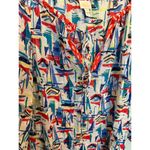 Milly Cabana Silk Tunic Top Women’s Sz S Sailboat Multi Swim Coverup Resortwear Photo 1