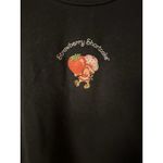 Strawberry Shortcake dark grey womens slouchy graphic sweatshirt size S Gray Photo 3