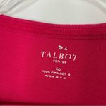 Talbots | Pink Pima Cotton 3/4 Sleeve Scoop Neck Tee PETITE Small Photo 1
