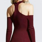 Forever 21 NWT Off The Shoulder Choker BURGUNDY Top Photo 3