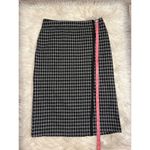 Max Studio stretch houndstooth wrap pencil skirt S Photo 4