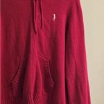IZOD  Women's Red Hooded Sweater Photo 3