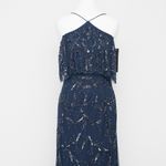 Aidan Mattox  Beaded Cold Shoulder Halter Gown NWT Photo 7