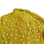 Boden Bright Yellow Polka Dot Dress Button Photo 7