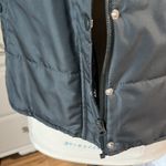 True Craft Puffer Vest Jacket Charcoal Gray Snaps Zip Ski Womens Medium Photo 5