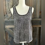 Vince Camuto  Gray Black White Textured Sleeveless Patterned‎ Blouse Top Photo 2