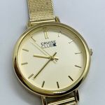 CRUISE CLUB ladies gold tone dial mesh band 33mm new battery Photo 1