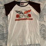 Corvette Graphic Crop Tee Brown Photo 0