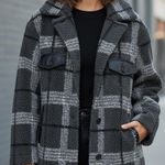 Anthropologie NVLT Berber plaid oversized shirt jacket Shaket size Small Photo 0