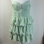 Pretty Little Thing NWOT Retail $80  Mint Green Ruffle Dress Photo 2