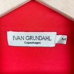 Ivan Grundahl Copenhagen Red Collared Open Front Drape Cardigan Blazer Medium Photo 4