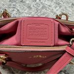 Coach  Mini Brooke Carryall Satchel Pink Glitter Crossgrain Leather Gold Photo 5