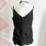 EXPRESS  Black Polka‎ Dot Top, Y2K, 2000s, Office Siren, Retro, Minimalist, Small Photo 2