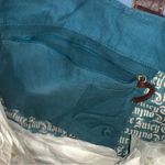 Juicy Couture Retro  Pam & Gela Love Couture Teal Canvas Icon Tote Bag NWT Photo 9