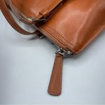 Hobo Vintage Cognac Leather Shoulder Handbag Angelica Purse Bag Tan Photo 5