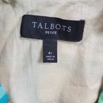 Talbots Madras Jacket 4P Green Plaid Patchwork Cropped Double Breasted Preppy Photo 1