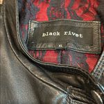 Black Rivet  leather motorcycle jacket Photo 4