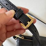 Michael Kors  Black Pebbled Leather Crossbody Handbag Purse Bag Gold Tone Classic Photo 6