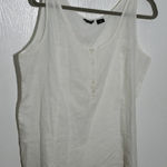 Eddie Bauer π3 for $21π White XL Lightweight Sleeveless Blouse Photo 0