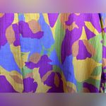 Fantastic Fawn Anthropologie  Allure Ruffle Neck Abstract  Floral Blouse M Photo 11