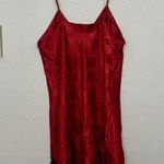 Victoria's Secret  Vintage Gold Label Satin Night Gown Women's Red Tulip Tassel Photo 5