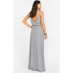 Show Me Your Mumu  Kendall Maxi Dress Soft Charcoal Crisp S NWT Photo 5