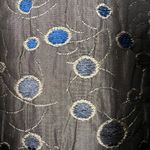 Yak Magik Jacket Women Medium Reversible Embroidered Artsy Boho Silk Blend Nepal Blue Photo 7