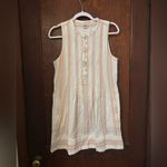 Faherty  Isha Sleeveless Pintuck Organic Cotton Dress Size S Photo 2