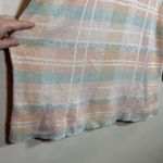 Lou & grey  Plaid Wool Blend Sweater Beige Pink Neutral Academia Tunic M Soft Photo 2