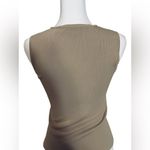 Max Studio  V-Neck Sleeveless Tan Sweater Sz Small Photo 4
