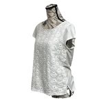 The Limited Vtg Y2k Retro  Ivory Eyelet Crochet Blouse Beach Cottegecore M Preppy Photo 2