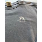 Trading Co. Clearwater Beach Crewneck women size Small Sweatshirt Preppy Blue Photo 2