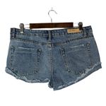 Blank Paige Medium Wash Distressed Denim Shorts L Photo 11